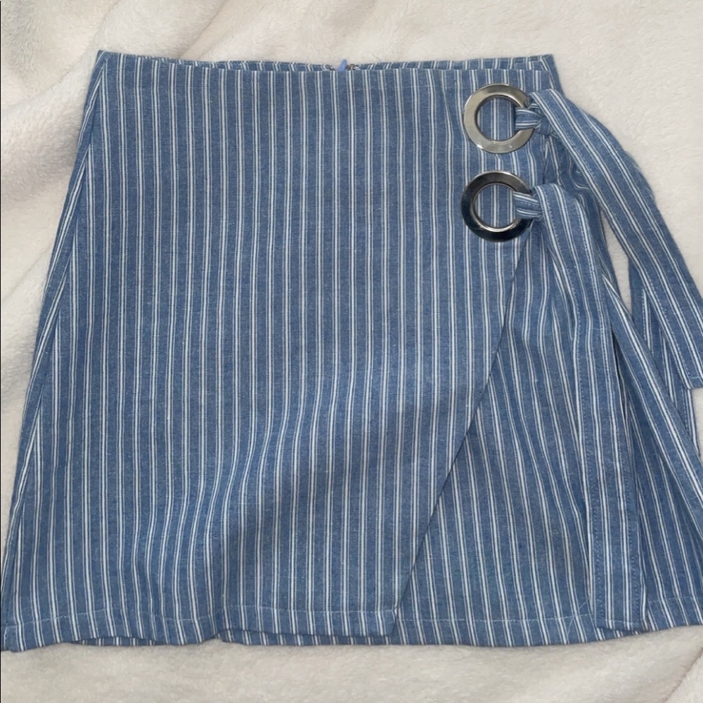 Wrap mini skirt